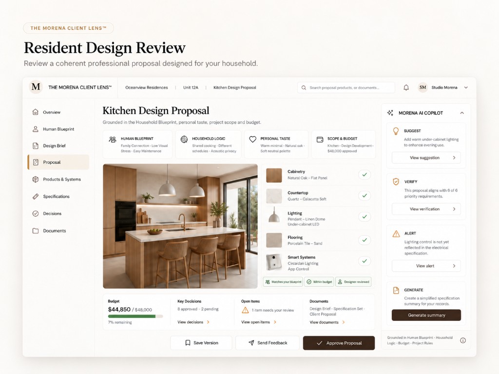 The Morena Client Lens Resident Design Review