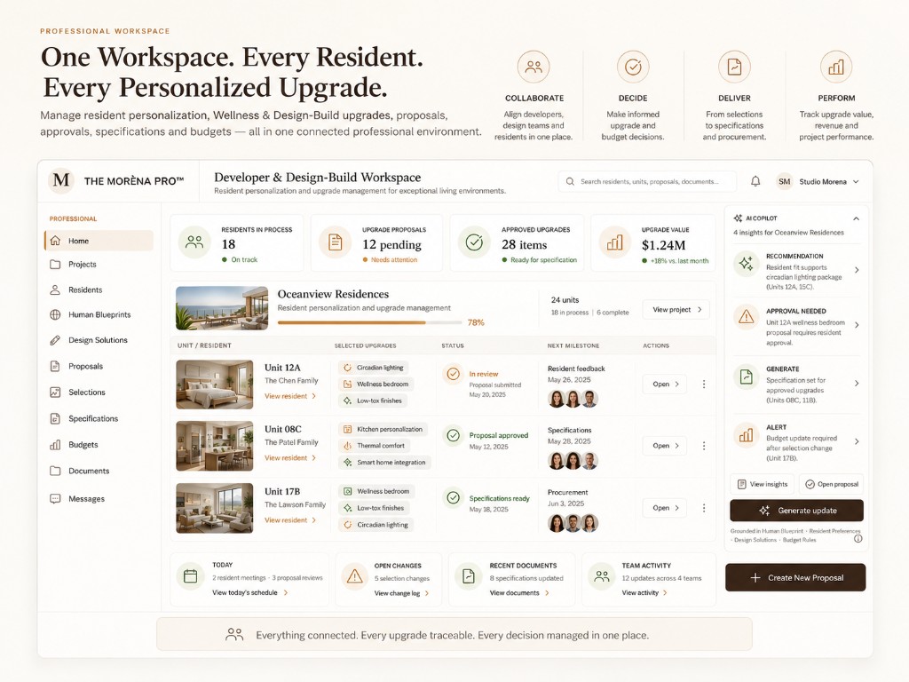 THE MORÈNA PRO Design-Build Workspace